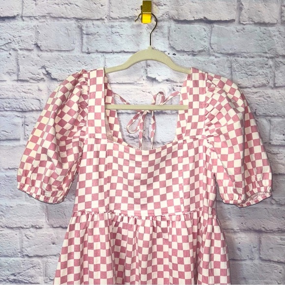 Pink and White Checkered Dress - Picture 9 of 10